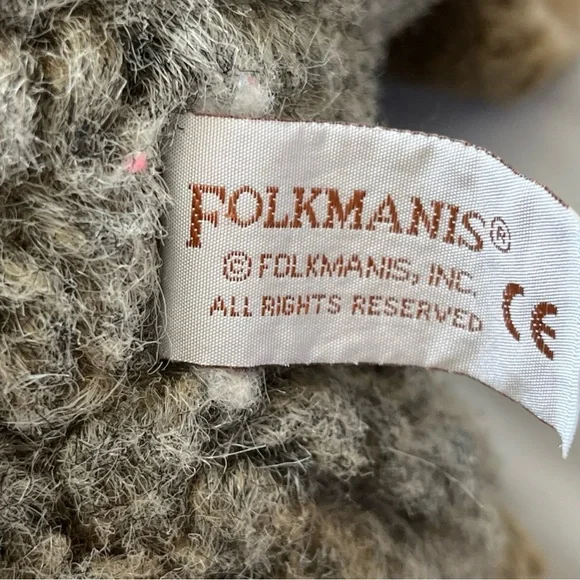 Folkmanis Coyote Full Body Puppet Gray Brown White Lifelike Plush 16" - Picture 9 of 10